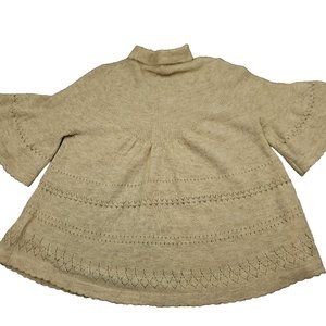 Anthropologie Feather Bone Womens SP Blouse Merino Wool Baby‎ Alpaca Blend